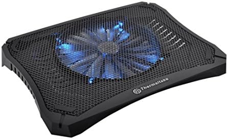 Thermaltake Massive V20 Steel Mesh Panel Single 200mm Blue LED Fan Adjustable Speed Control 10"-17" Laptop Notebook Cooling Pad CL-N004-PL20BL-A