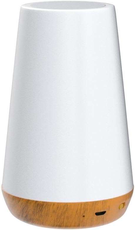 THAUSDAS Telecontrol Night Light Touch Lamp: 13 Colors, 5 Brightness, Brown | Table Bedside Lamp 1500mAh USB Rechargeable - 3 Lighting Modes, 1/2/4/6H Auto - Off For Nursery & Bedroom & Camping