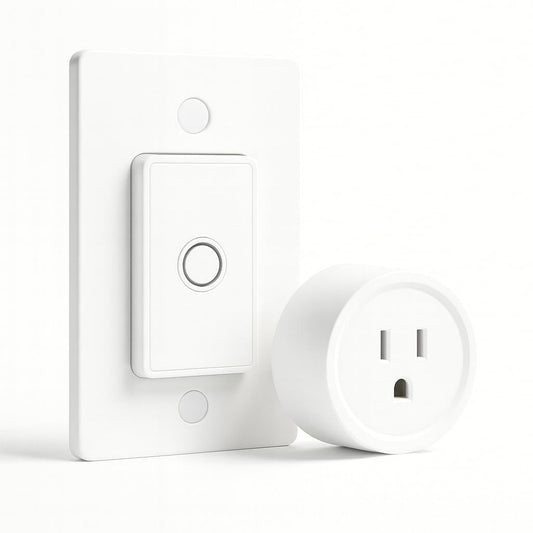 LoraTap Remote Control Outlet: Wireless Wall Switch — 656ft Range — on Off Outlet Switch for Lights & Small Appliances — Pre-Programmed & No Wiring