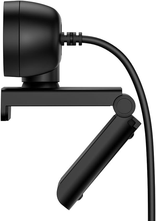 HP 320 FHD Webcam - USB-A Computer Camera with Mic & Privacy Cover - for Desktop, Laptop, & Chromebook - 1080p Resolution w/Wide FOV - Zoom & Teams Compatible - Clip Mount, Tripod Support, & Swivel