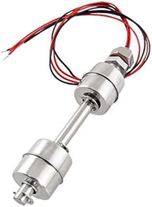 Wired Water Liquid Level Sensor Dual Ball Stainless Steel Float Switch Silver Tone (150mm-S)