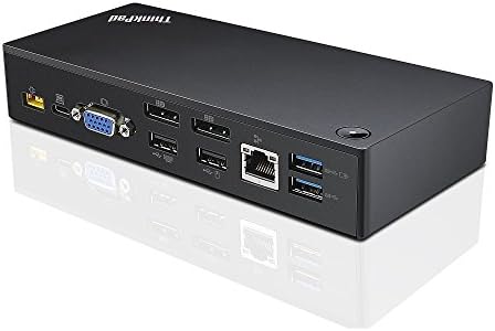 Lenovo ThinkPad USB-C UltraDock With 90W 2 Prong AC Adapter (40A90090US, USA Retail Packaged)