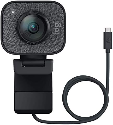 Logitech 2022 StreamCam 1080P HD 60fps Streaming Webcam Full HD Camera with USB-C & Integrated Microphone for Live Streaming and Content Creation - Graphite - 960-001280 (Renewed)