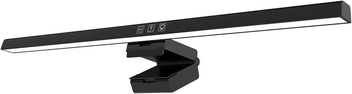 GLOGLOW Screen Monitor Light Bar, ABS Touch Control, Stepless Dimming LED Desk Lamp for Home Office and College Use (Black)