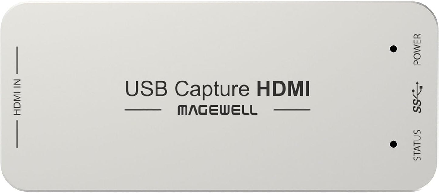 Magewell USB Capture HDMI Gen 2 – 1 Channel HDMI to USB Video/Audio Capture Device, Up to 1080p60 Recording (32060, Replaces XI100DUSB-HDMI)