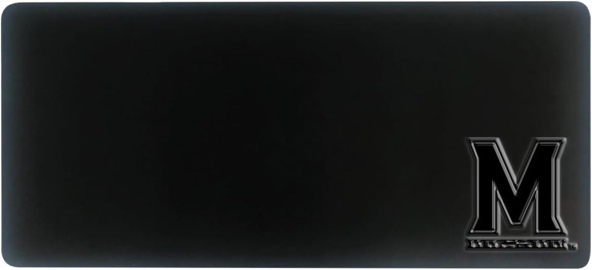 OTM Essentials Emory University Classic Cloth Desk Mat, Durable Office Supplies, Non-Slip Base, Responsive Desk Pad with Smooth Cloth Surface, Black