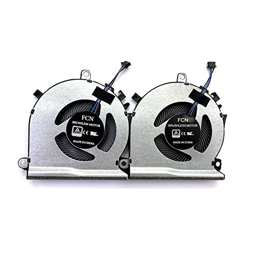 (2 Pack) CPU+GPU Cooling Fan Replacement for HP Pavilion Gaming 15-EC 16-A L77560-001 15-ec0001ne 15-ec0045AX 15-ec0002ng 15-ec0013dx 15-ec0751ms 15-ec0075ax 15-ec0001ne 16-a0075cl 16-a0032dx Pair Fan