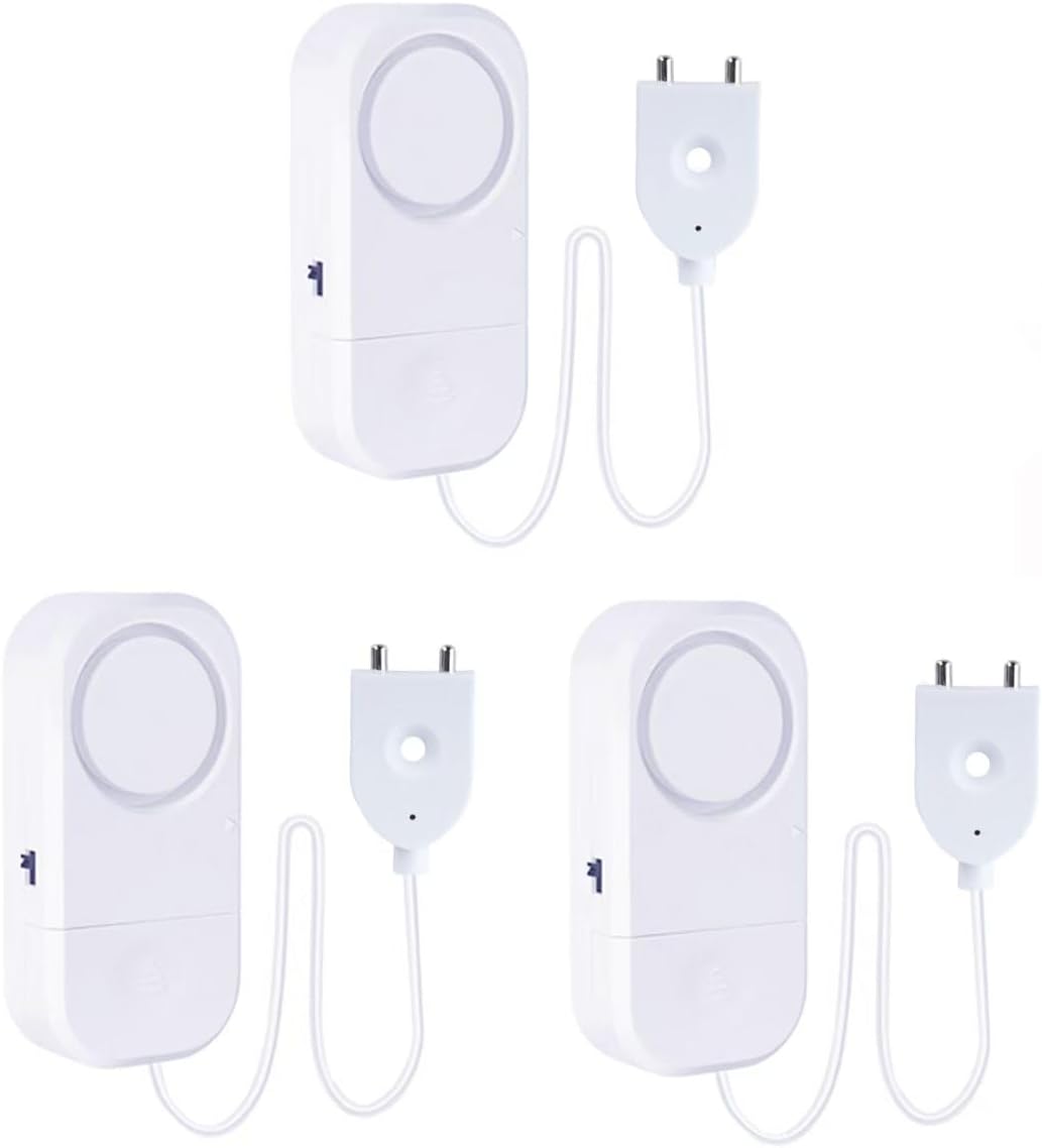 Smart Water Leak Detector, 120dB Adjustable Alarm Suit for Home，Water Sensor for Basement, Water Leak Alarm,3 PCS