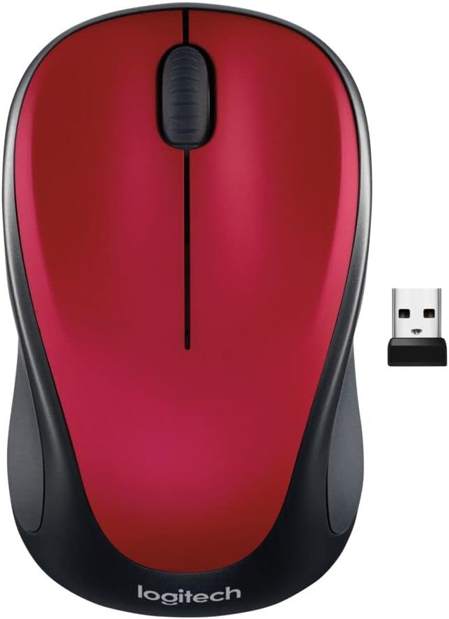 Logitech M317 Compact Ambidextrous 2.4 GHz Wireless Mouse - Blue | Ambidextrous with 2.4 GHz USB-A Nano Receiver, 1000 dpi optical tracking, 12-months battery life, PC, Mac, laptop compatible