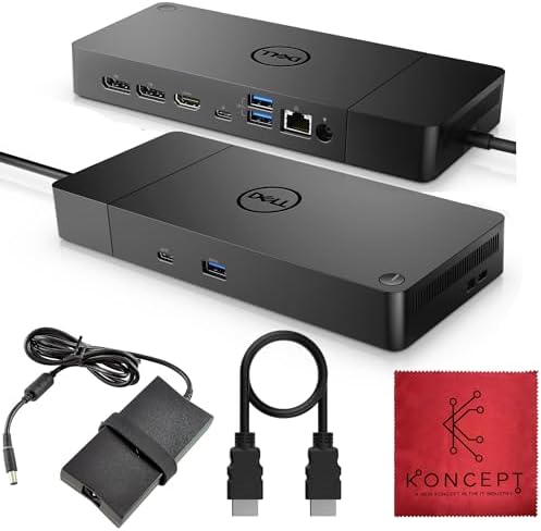 WD19S Dell USB-C Docking Station, Dual Monitor, 130W Supply, HDMI