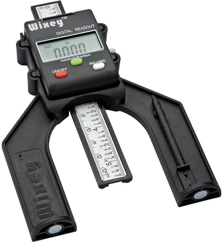 Mini Digital Height Gauge for Router Table & Table Saw Measuring Tool | Digital Height Gauge – Precise Height Measurement – Height Gauge – Easy-Read Display – Compact Woodworking Tool