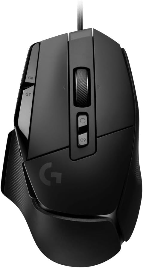 Logitech G G502 X Wired Gaming Mouse - LIGHTFORCE Hybrid Optical-Mechanical Primary switches, Hero 25K Gaming Sensor, Compatible with PC - macOS/Windows - Black