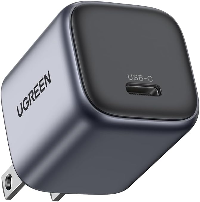 UGREEN 30W USB C Charger for iPhone 17, Nexode Foldable GaN PPS Compact Fast Wall Charger Block, USB-C Power Adapter for iPhone 17/16/15/14, Galaxy S26/S25/S24/S23, MacBook Neo/Air, Black