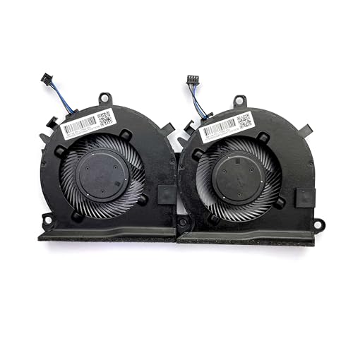 (2 Pack) CPU+GPU Cooling Fan Replacement for HP Pavilion Gaming 15-EC 16-A L77560-001 15-ec0001ne 15-ec0045AX 15-ec0002ng 15-ec0013dx 15-ec0751ms 15-ec0075ax 15-ec0001ne 16-a0075cl 16-a0032dx Pair Fan