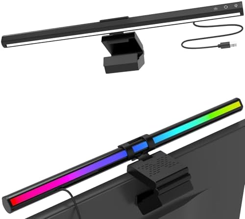 16.6" RGB Monitor Light Bar, LED Lighting for Flat Computer Monitors