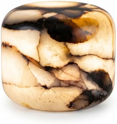Natural Marble Lamp, Cordless Rechargeable Tap Light, 3-Way Dimmable Ambient Stone Glow Lamp, Portable Zen Decor Gift for Bedroom Desk Shelf