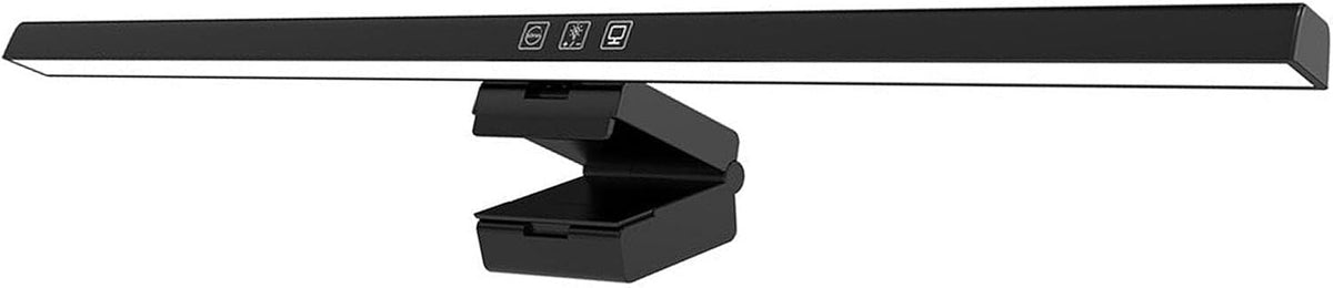 GLOGLOW Screen Monitor Light Bar, ABS Touch Control, Stepless Dimming LED Desk Lamp for Home Office and College Use (Black)