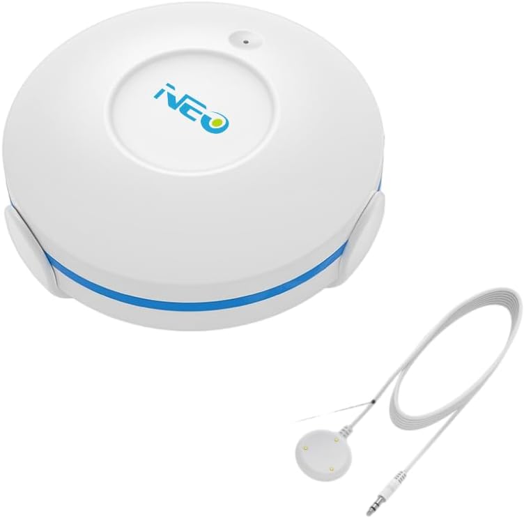 NEO Z-Wave Plus 700s Water Leak Sensor, Smart Water Detector for Home Security, Instant Alerts & App Notification, Requires Z-Wave Hub (Work with Home Assistant & Hubitat) with Long Range Probe
