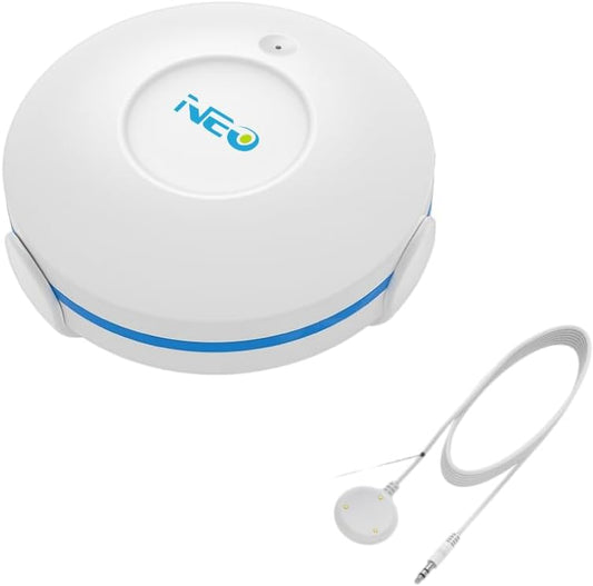 NEO Z-Wave Plus 700s Water Leak Sensor, Smart Water Detector for Home Security, Instant Alerts & App Notification, Requires Z-Wave Hub (Work with Home Assistant & Hubitat) with Long Range Probe