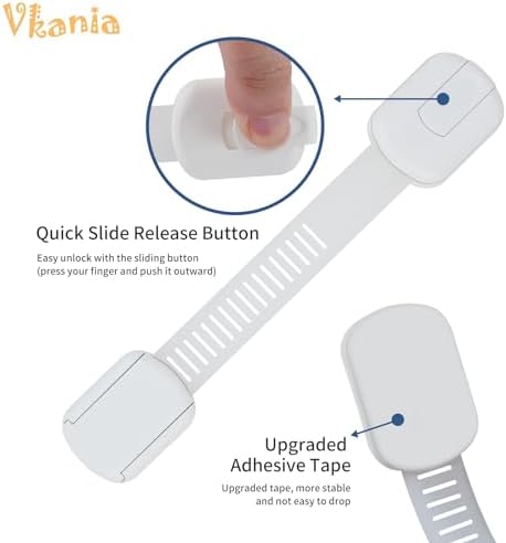 24-Pack Child Safety Cabinet Locks