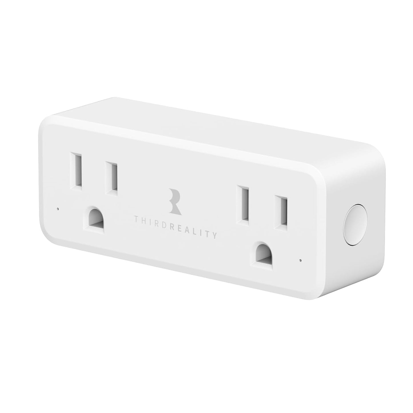 THIRDREALITY Smart Dual Plug 2 Pack, Zigbee 2-in-1 Smart Outlet with Independent Control and Power Monitoring, Zigbee Repeater, Compatible with Home Assistant(ZHA/Z2M), SmartThings, Homey