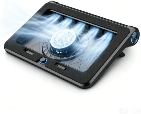 Gaming Laptop Cooling Pad with 5-Fan &Thermoelectric Cooler，Double Cooling