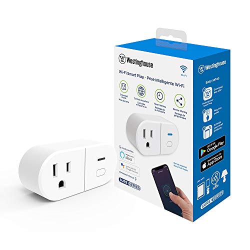 Westinghouse 94007 Sure Series Wi-Fi Single Plug Smart Outlets, White