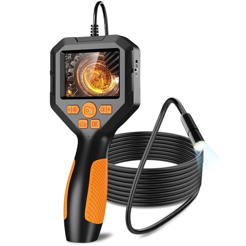 Unique Tech Gift for Men,HD Borescope Camera with Light | 1080P HD 2.8" IPS, 6.5ft snake, 8 LEDs, IP68. For pipes/engines. Gift for men, dad, teens. 32GB card