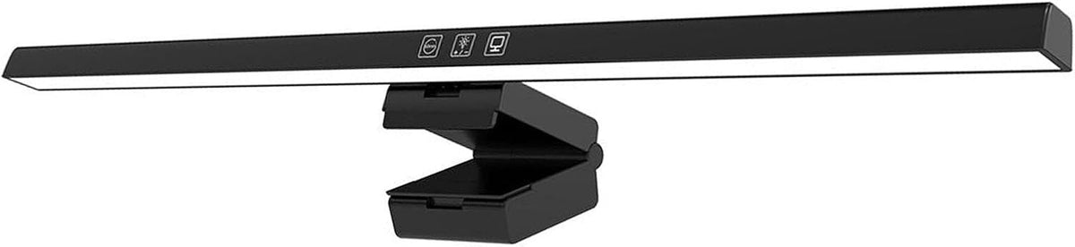 GLOGLOW Screen Monitor Light Bar, ABS Touch Control, Stepless Dimming LED Desk Lamp for Home Office and College Use (Black)