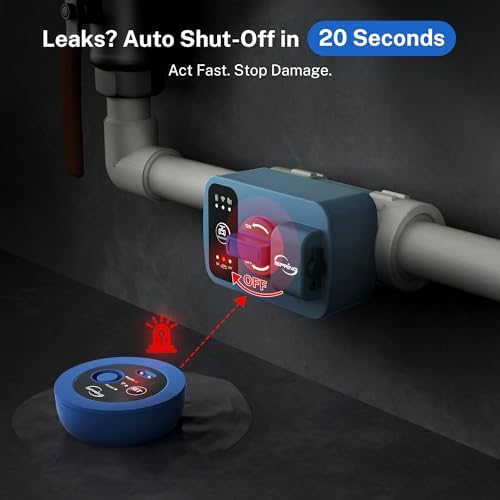 iSpring ASLS43WL Wireless Leak Sensor - 2 Modes: Regular & Humid | Wireless add-on for LS43WL. 2 modes: regular & humid. Smart home. Expands to 8 sensors. Easy install.
