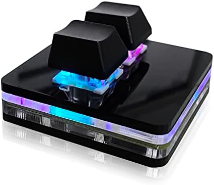 BTXETUEL NONO OSU keypad 2-Key Red axis Gaming USB Keyboard,Hotswap Mechanical Keyboard,Mini Mechanica RGB keypad for macros and Rhythm Games. | Hot-swappable Mini Mechanica RGB Keypad for Macros and Rhythm Games Office Work Shortcut Keys