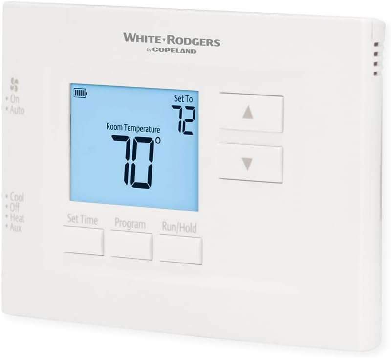 70 Series, 7 Day Programmable, Heat Pump (2H/1C) Thermostat White
