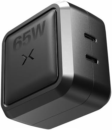 NOCO XGrid X65 65W USB-C GaN Wall Charger Block with Power Delivery | Dual USB-C Port, PD 3.0, QC 4.0+ & PPS Fast Charging, Foldable Compact Design, Charges All USB-C Devices, UL Certified