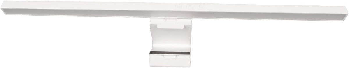 GOWENIC Computer Monitor Light Bar, Desk Lamp with Stepless Touch Control, Eye Comfort, Asymmetric Light Source, Adjustable Design for Office Home Desk (White)