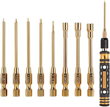 INJORA 8 in 1 RC Tool Kit Hex & Nut Screwdriver for 1/24 1/18 Mini RC Cars
