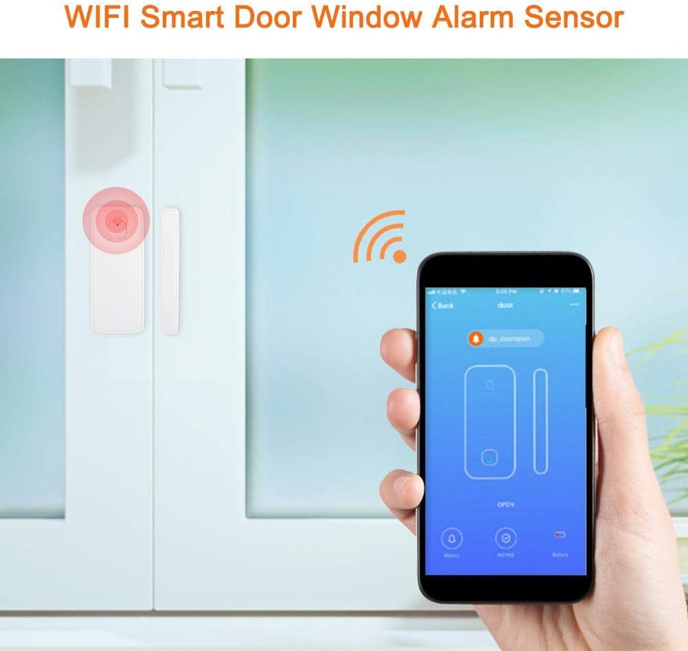 Security Alarm Door Doorbell Alarm Window Sensor Smart Phone APP Control Compatible with Home Assistant