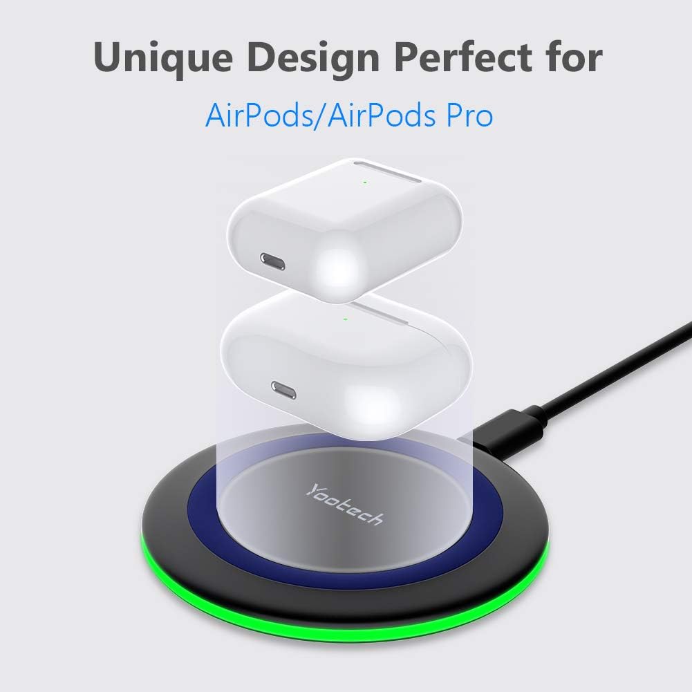 Yootech Wireless Charger,10W Max Wireless Charging Pad(No AC Adapter)