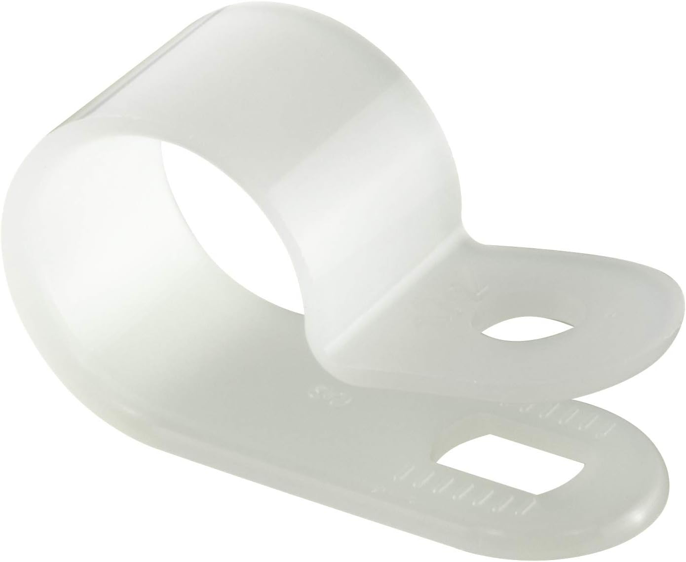 GTSE Black Nylon Plastic Cable Clamps, 3/8" Screw Mounts for Cable, Rope, Tube Management, 100 Pack