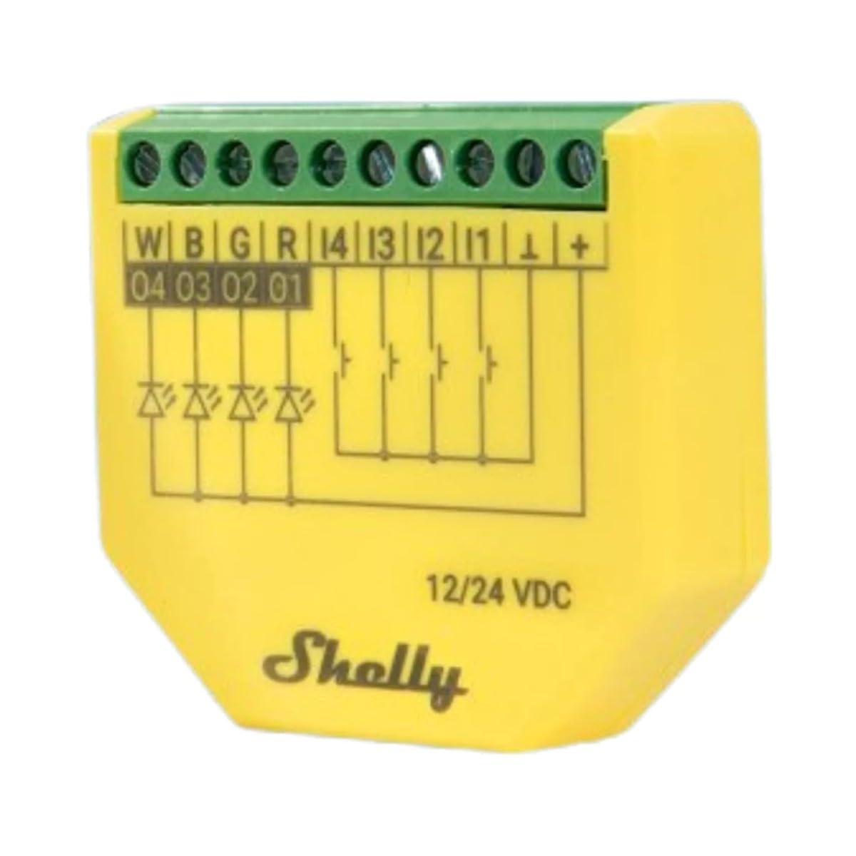 Shelly Plus RGBW PM | WiFi Smart Remote Control for RGBW Led Strips with Power Metering | Home Automation | Bluetooth Gateway | No Hub | Compatible with Alexa & Google Home | iOS Android App