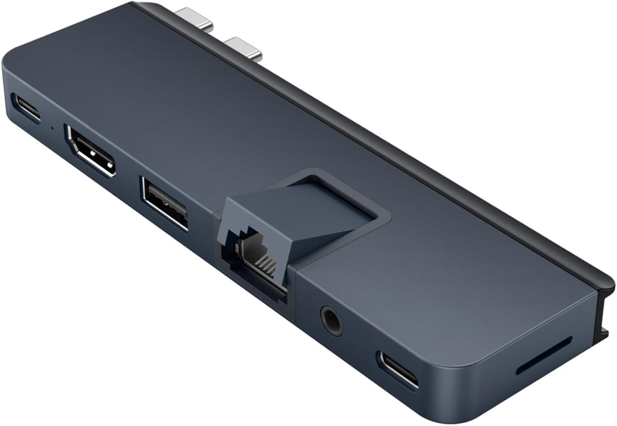 HyperDrive Duo PRO 7in2 USB-C Hub Multiport Adapter for MacBook/iPad/PC/Chromebook – 4K HDMI 60Hz HDR Support, Gigabit Ethernet, USB4/Thunderbolt 4, 10Gbps USB-C & USB-A, MicroSD