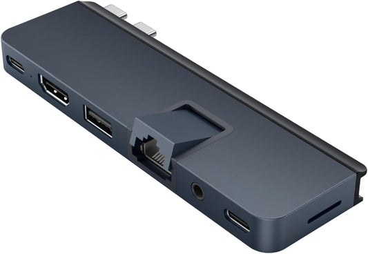 HyperDrive Duo PRO 7in2 USB-C Hub Multiport Adapter for MacBook/iPad/PC/Chromebook – 4K HDMI 60Hz HDR Support, Gigabit Ethernet, USB4/Thunderbolt 4, 10Gbps USB-C & USB-A, MicroSD