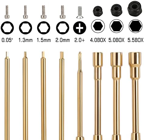 INJORA 8 in 1 RC Tool Kit Hex & Nut Screwdriver for 1/24 1/18 Mini RC Cars