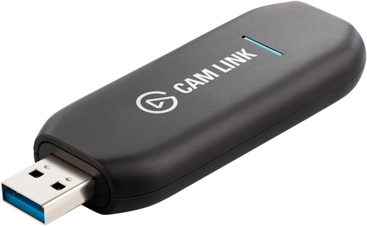 Elgato Cam Link 4K Capture Card for DSLR, Camcorder, Action Cam | HDMI to USB 3.0, Stream in 1080p60 or 4K30/60, Ultra-low latency, Works with OBS, Zoom, Discord, PC/Mac/iPad compatible