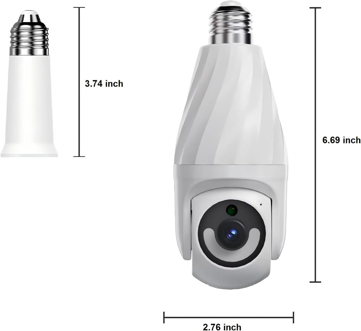 Ameyes 2PCS Indoor Camera Wireless with Light Socket, 1080P Dog/Pet Cameras