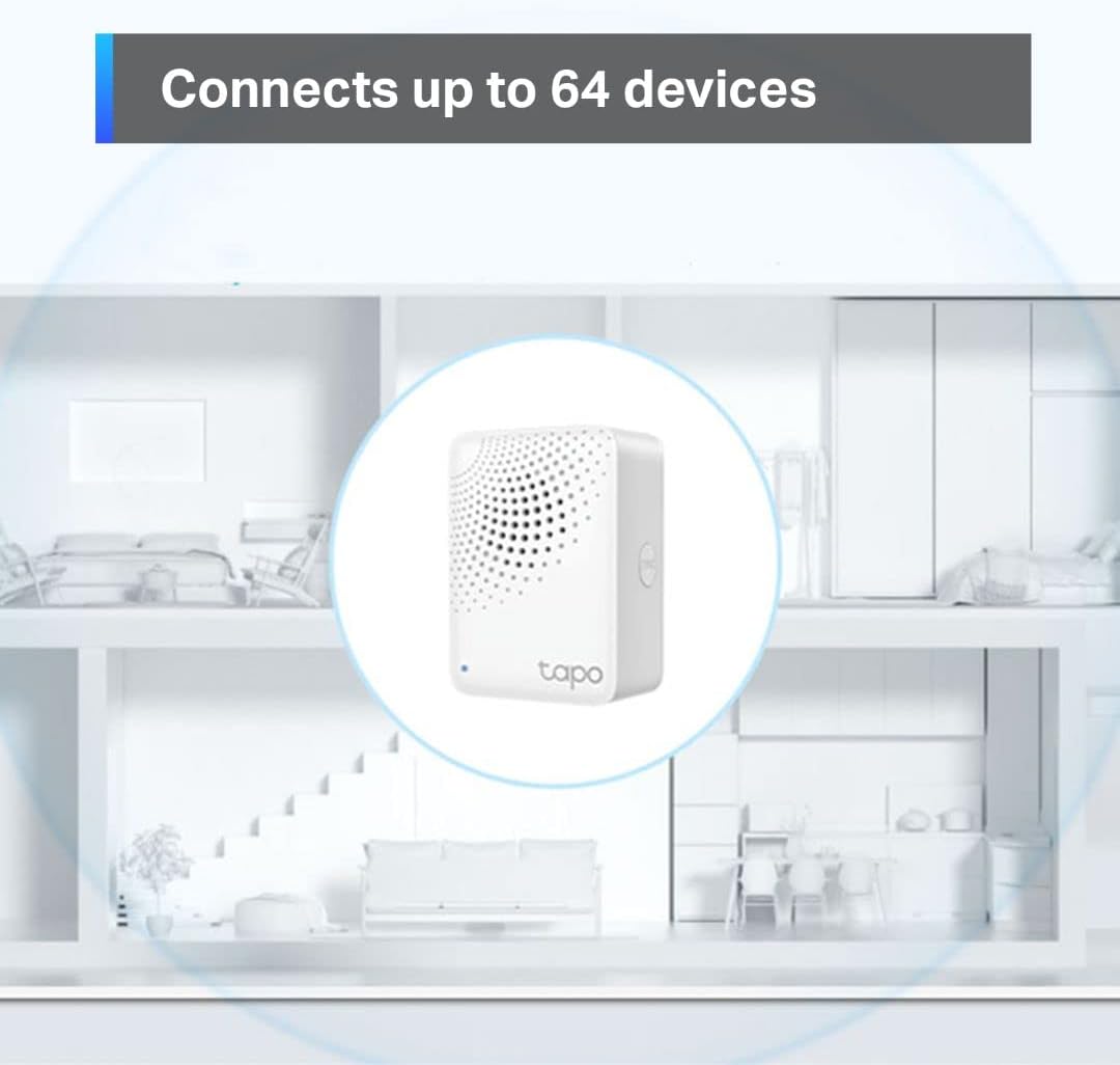 TP-Link Motion Sensor Starter Kit: Motion Sensor T100 + Hub H100 (Long Battery Life, Wide Range Detection, Adjustable Sensitivity, Real-Time Notification, Smart Action)
