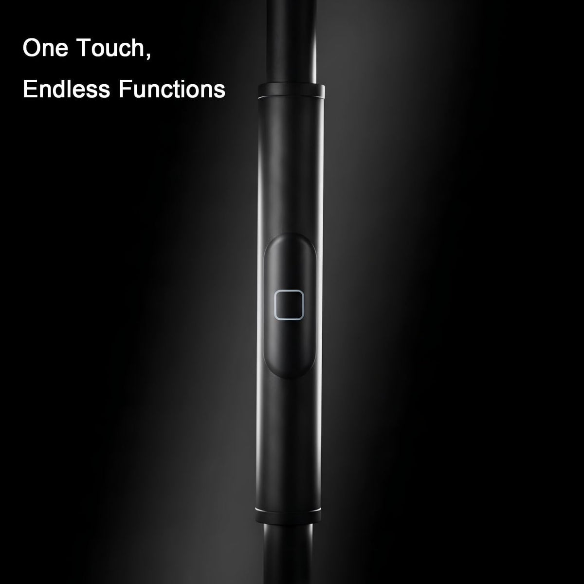 JOOFO LED Torchiere Floor Lamp with Remote, Stepless Dimmable Black
