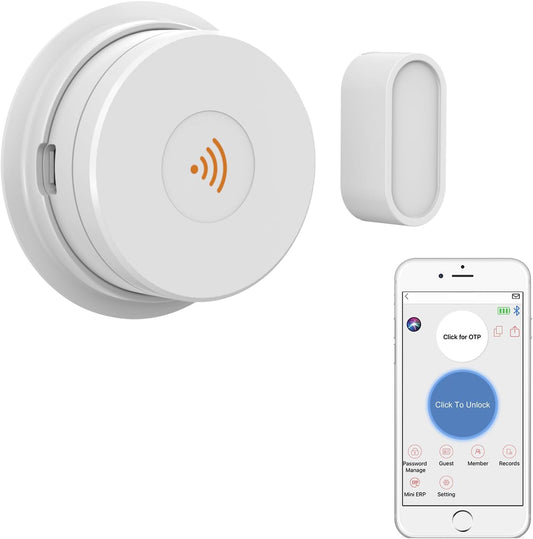 WeHere Wi-Fi Bridge (W100) & Door Sensor for WeHere Smart Lockboxes, Door Sensor for Business