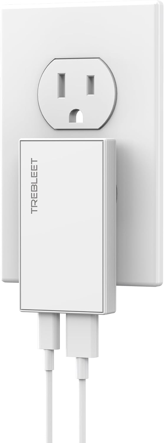 Ultra-Thin 20W USB-C PD Fast Portable Charger, 2-Port Wall Charger, Dual Port PD 3.0& QC 3.0 Compatible for iPhone 15 &15 Pro, 14&14Pro, 13/ 13Pro/ 12/12Pro/ Pixel 8& 8 Pro