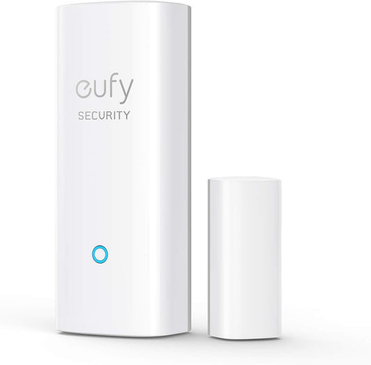 eufy Security Entry Sensor, Detects Opened and Closed Doors or Windows, Door Monitoring, Sends Alerts, Triggers Siren, 2-Year Battery Life, Indoor Use Only, Requires HomeBase, 24/7 Monitoring Optional