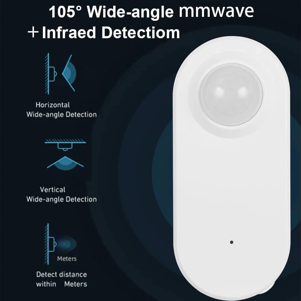 Haozee Smart Motion Sensor, Zigbee PIR Motion Sensor with Illumination